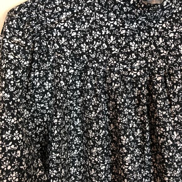 NWOT Zara Black White Printed Poplin Dress. - Picture 5 of 10